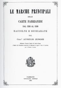 1881 - Le marche principali delle carte fabrianesi dal 1293 al 1599